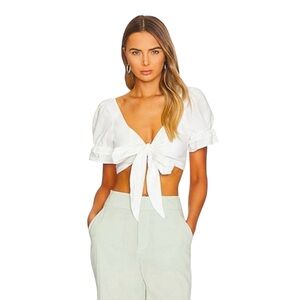 Show Me Your MuMu White Fiona Top